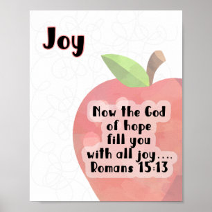 KJV Fruit of the Spirit Poster - Joy