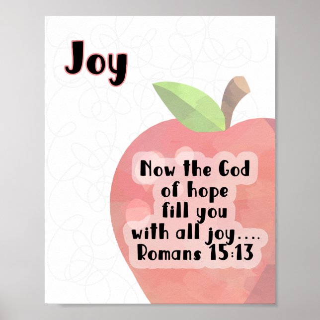 KJV Fruit of the Spirit Poster - Joy (Vorne)
