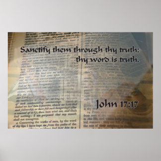 KJV John 17 17 Poster