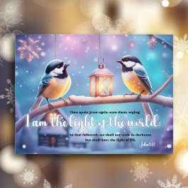 KJV Scripture Chickadees Christliche Weihnachten