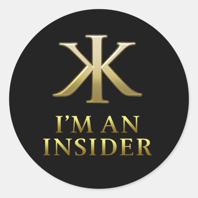 KKI-Aufkleber Runder Aufkleber (Vorderseite)