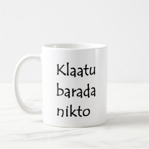 klaatu barada nikto kaffeetasse