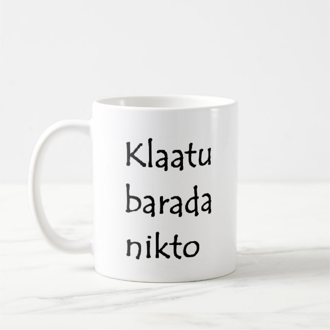 klaatu barada nikto kaffeetasse (Links)