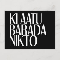 KLAATU BARADA NIKTO