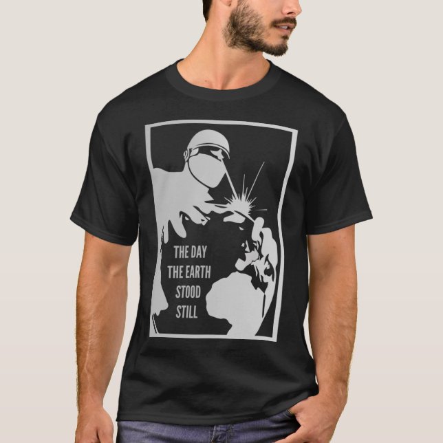 Klaatu Barada Nikto Robot Gort SiFi T-Shirt (Vorderseite)