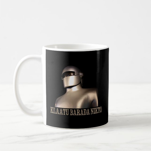 Klaatu Barada Nikto Robot Sifi Kaffeetasse (Links)