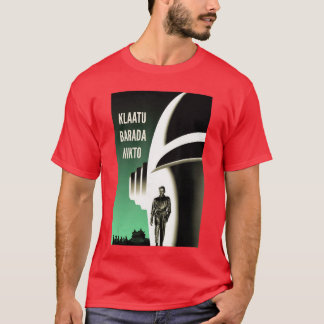 Klaatu Barada Nikto Roboter Gort SiFi lustige Freu T-Shirt