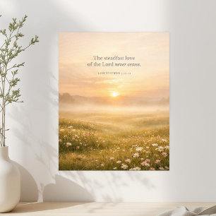 Klagelieder 3:22-23 Bibelvers Christlicher Glaube Poster