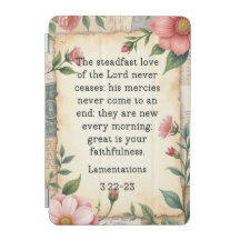 Klagelieder 3:22–23 Vintage-Blumendesign