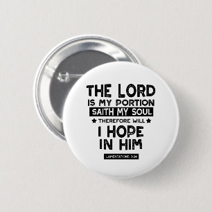 Klagelieder 3:24 Der Herr ist mein Teil Zitate Button