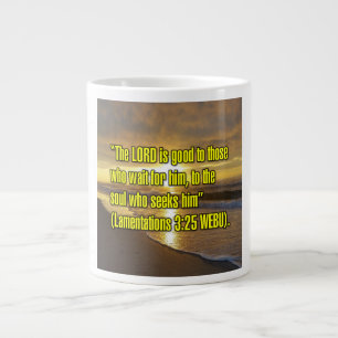 Klagelieder 3:25 WEBU Tasse