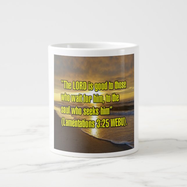 Klagelieder 3:25 WEBU Tasse (Vorderseite)