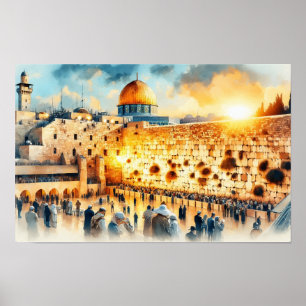 Klagemauer Jerusalem Poster