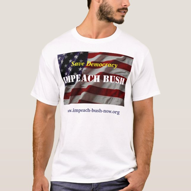 Klagen Sie Bush an T-Shirt (Vorderseite)
