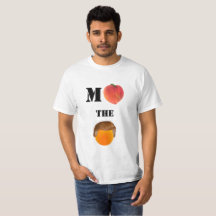 Klagen Sie den orange grundlegenden T - Shirt an