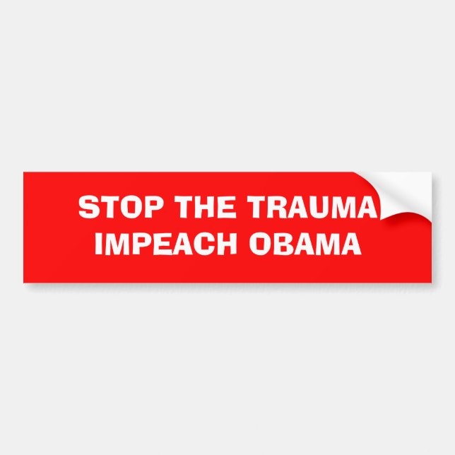 KLAGEN SIE OBAMA AN AUTOAUFKLEBER (Vorne)