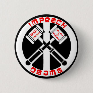 Klagen Sie Obama an Button