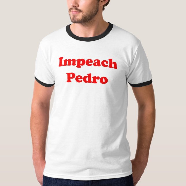 Klagen Sie Pedro an T-Shirt (Vorderseite)