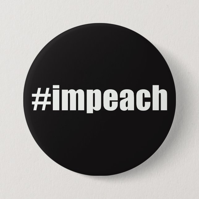 Klagen Sie Trumpf an Button (Vorderseite)