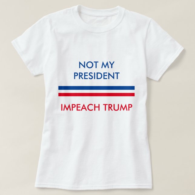 Klagen Sie Trumpf an T-Shirt (Design vorne)