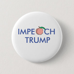 Klagen Sie Trumpf-Knopf an Button