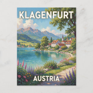 Klagenfurt Österreich Wörthersee Szene Postkarte