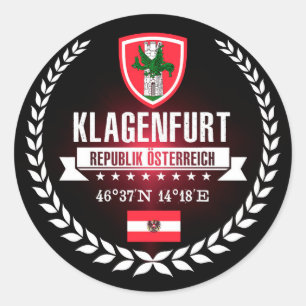 Klagenfurt Runder Aufkleber