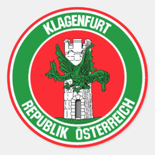 Klagenfurter RundEmblem Runder Aufkleber