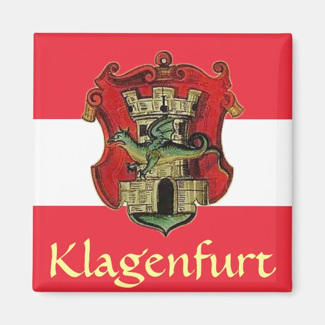 Klagenfurter Wappen Magnet (Vorne)