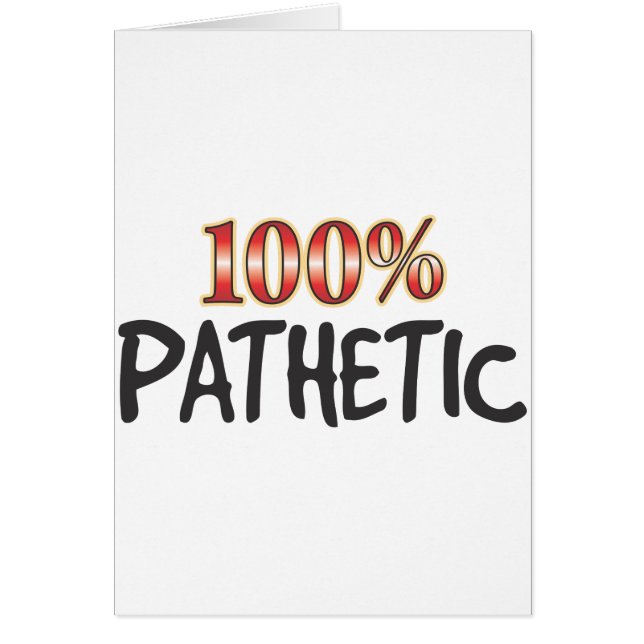 Klägliche 100 Prozent (Vorne)