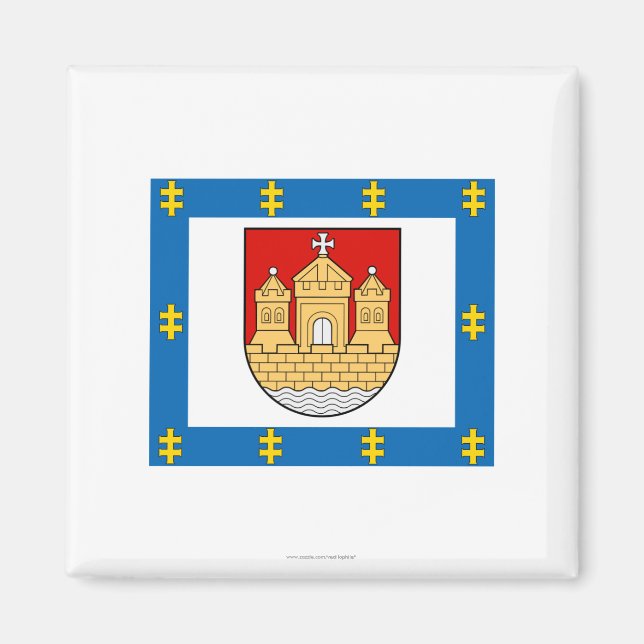 Klaipeda Landkreis Flag Magnet (Vorne)