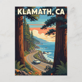 Klamath California Travel Postkarte