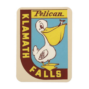 Klamath Falls, Oregon Magnet - Vintage Travel