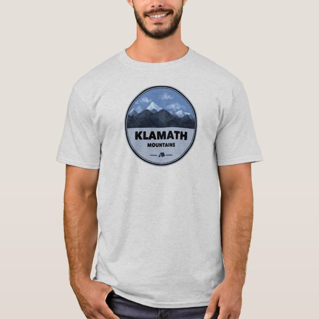 Klamath Mountains California Oregon Camping T-Shirt (Vorderseite)