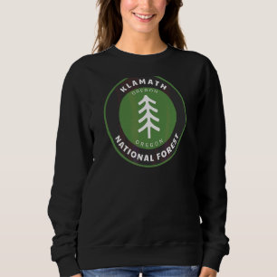 Klamath National Forest Oregon or Tree Abzeichen Sweatshirt