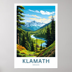Klamath Oregon Travel Print Poster