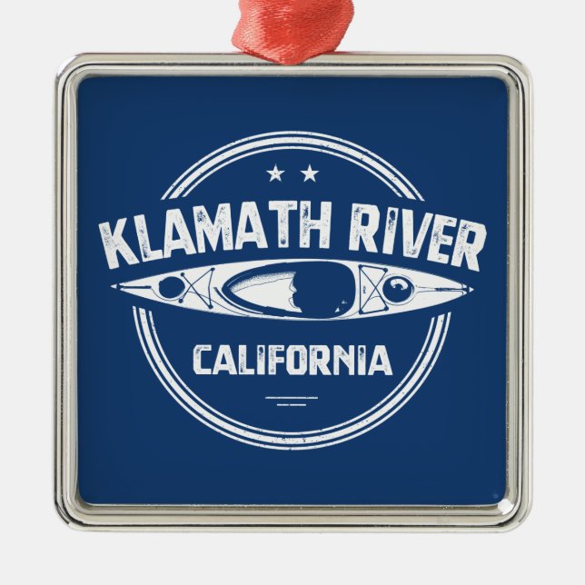 Klamath River, Kalifornien Ornament Aus Metall (Vorne)