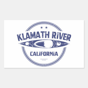 Klamath River, Kalifornien Rechteckiger Aufkleber