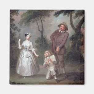 Klammer Woffington als Rosalind mit Celia und Magnet