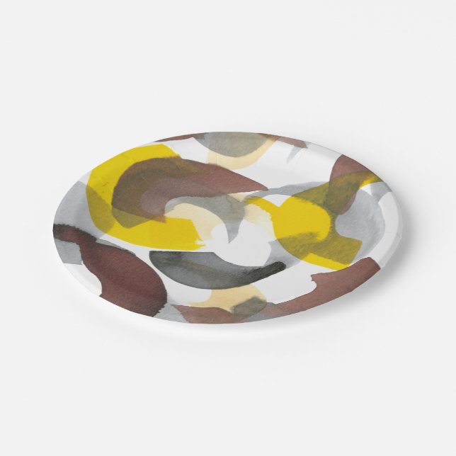 Klammern II Pappteller (Schrägansicht)