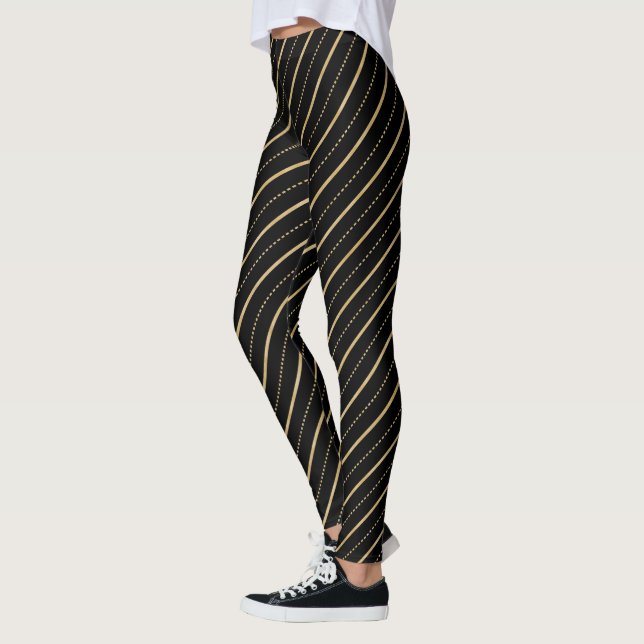 Klammern Streifen und Punkte Leggings (Links)