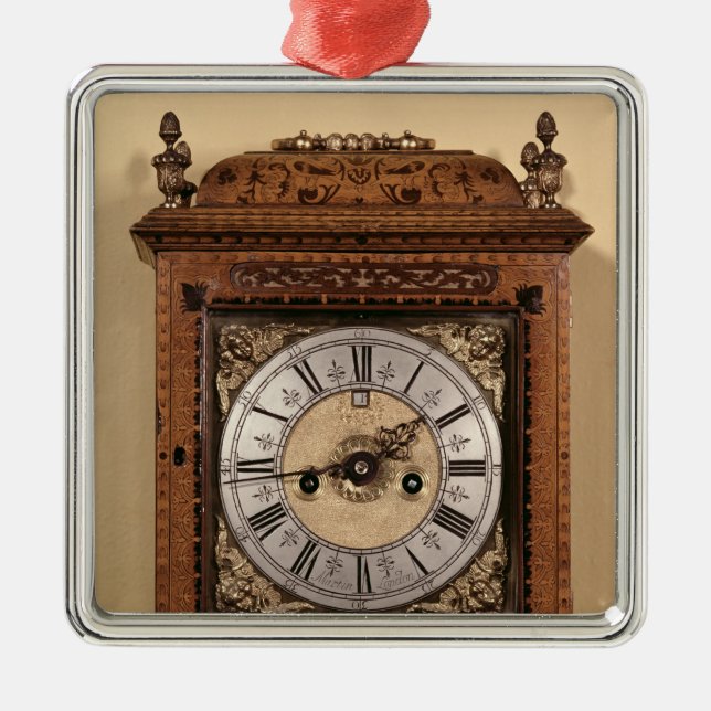 Klammeruhr, c.1700 silbernes ornament (Vorne)