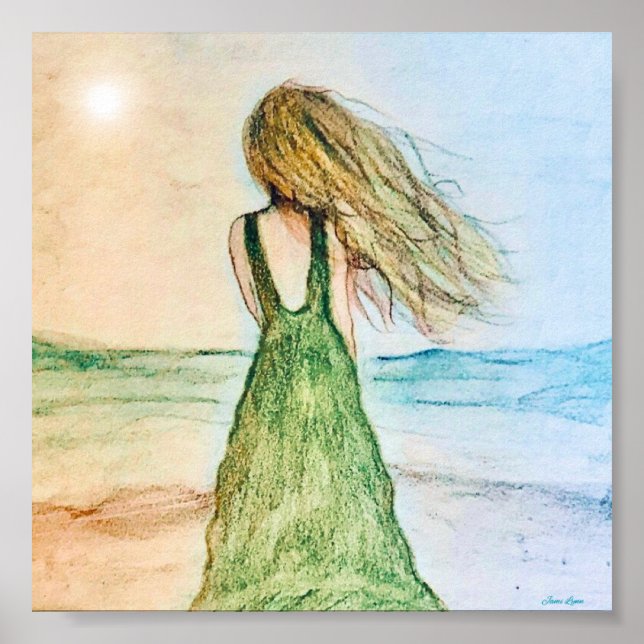 Klang der Stille Kunstdekoration, ideal für das Fr Poster (Vorne)