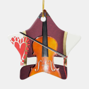 Klang der Violine Liebe Hakuna matata valentine Keramikornament