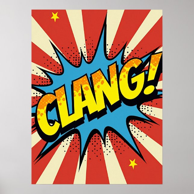 KLANG! Pop Art Echo Poster (Vorne)