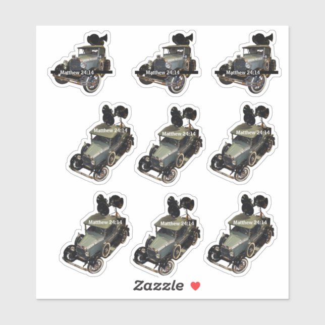 Klangauto Aufkleber (Blatt)