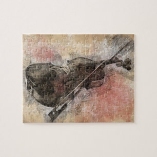 Klänge von Musik. Violine Puzzle