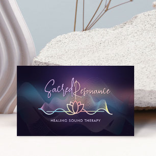 Klangheilung Lotus-Wellen-Vibrations-Therapie Visitenkarte