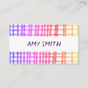 klangvolle farbenfrohe, bemalte Linien nach Maß Visitenkarte