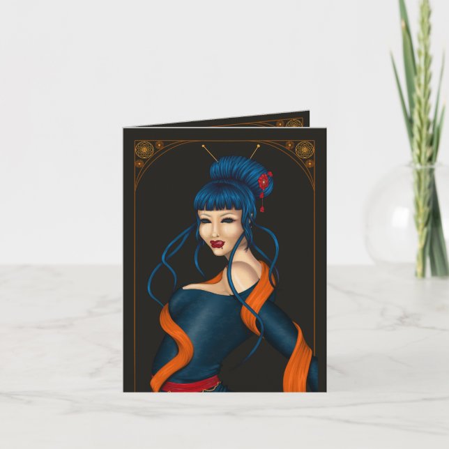 Klapp-Grußkarten Karte (Vorderseite)